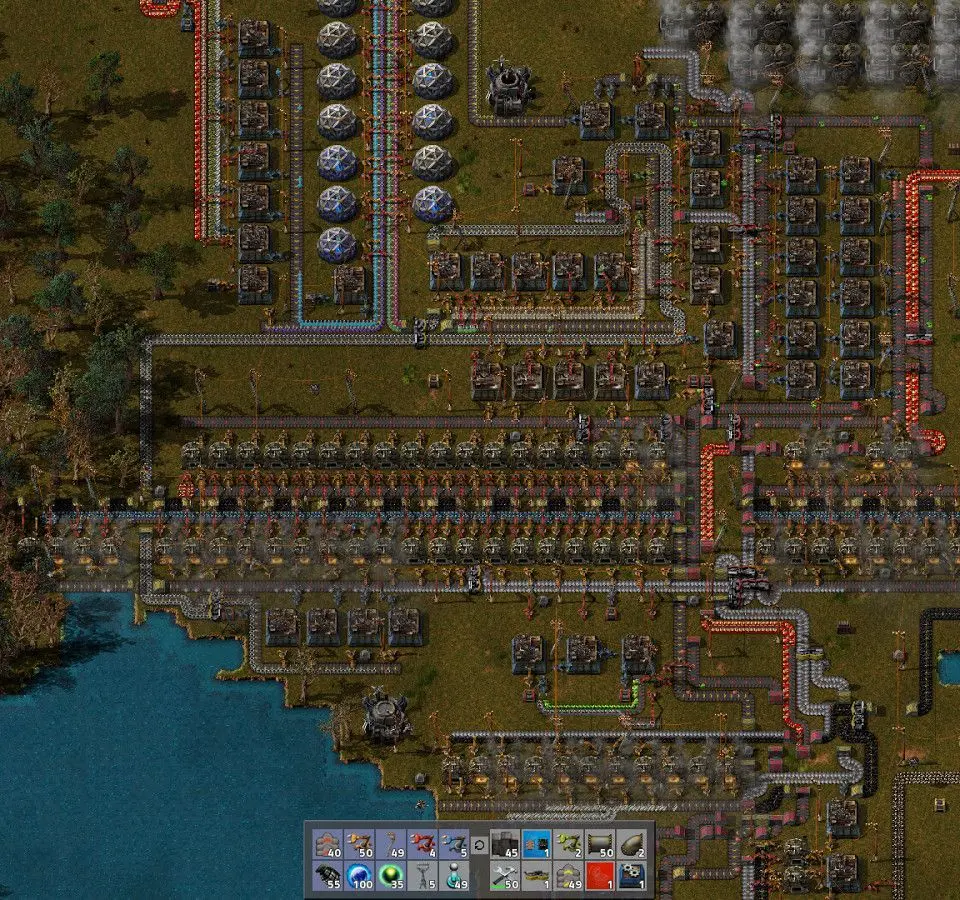 Objective: Automate Blue Science Pack Production - Factorio screenshot