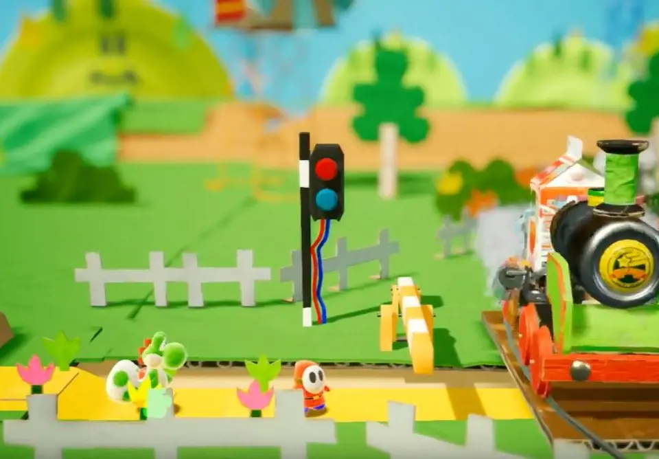 Flip-Side Levels - Yoshi's Crafted World screenshot